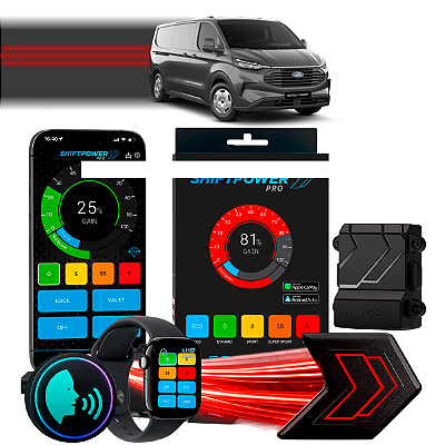 ShiftPower PRO Faaftech Chip Módulo Pedal Acelerador Eletrônico Controle Voz CarPlay Android Auto Ford Transit 2014/2026