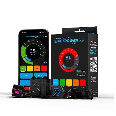 ShiftPower PRO Faaftech Chip Módulo Pedal Acelerador Eletrônico Controle Voz CarPlay Android Auto Ford C-2623 2014/2018