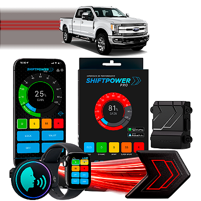 ShiftPower PRO Faaftech Chip Módulo Pedal Acelerador Eletrônico Controle Voz CarPlay Android Auto Ford F-250 2016/2018