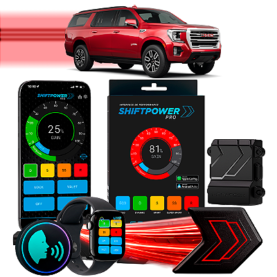 ShiftPower PRO Faaftech Chip Módulo Pedal Acelerador Eletrônico Controle Voz CarPlay AndroidAuto GMC Yukon XL  2021/2024