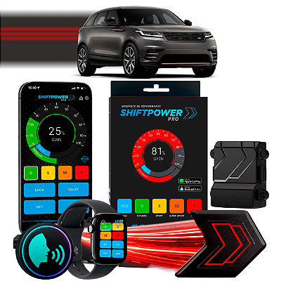 ShiftPower PRO Faaftech Chip Módulo Pedal Acelerador Controle Voz CarPlay AndroidAuto Land Rover Range Rover Velar 17/26
