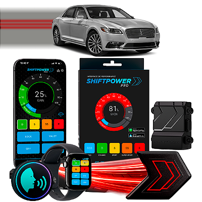 ShiftPower PRO Faaftech Chip Módulo Pedal Acelerador Controle Voz CarPlay Android Auto Lincoln Continental 2017/2020