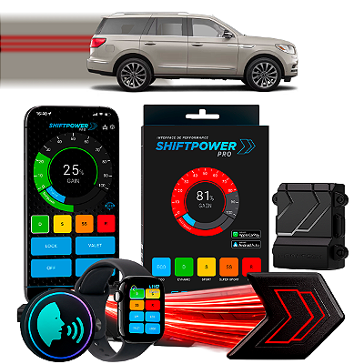ShiftPower PRO Faaftech Chip Módulo Pedal Acelerador Eletrônico Controle Voz CarPlay AndroidAuto Lincoln Navigator 10/21
