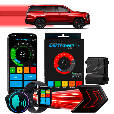ShiftPower PRO Faaftech Chip Módulo Pedal Acelerador Eletrônico Controle Voz CarPlay AndroidAuto Cadillac Escalade 21/26