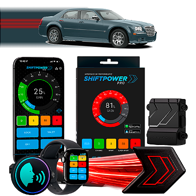 ShiftPower PRO Faaftech Chip Módulo Pedal Acelerador Eletrônico Controle Voz CarPlay Android Auto Chrysler 300C 2007/20