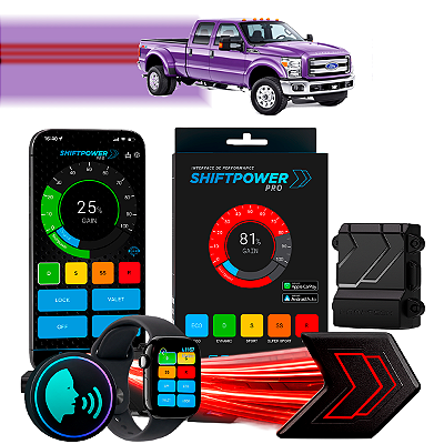 ShiftPower PRO Faaftech Chip Módulo Pedal Acelerador Controle Voz CarPlay Android Auto Ford F-350 Super Duty 2011/26
