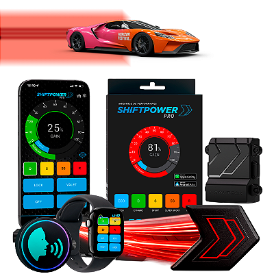 ShiftPower PRO Faaftech Chip Módulo Pedal Acelerador Eletrônico Controle Voz CarPlay Android Auto Ford GT 2017/2020