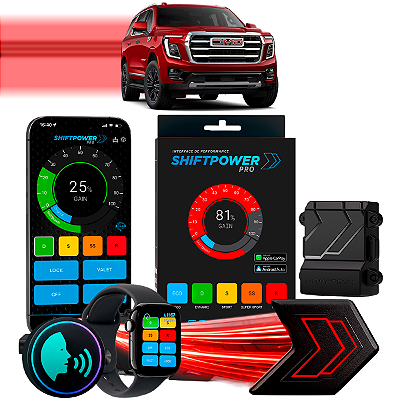 ShiftPower PRO Faaftech Chip Módulo Pedal Acelerador Eletrônico Controle Voz CarPlay Android Auto GMC Yukon 2021/2024