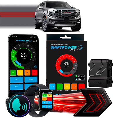 ShiftPower PRO Faaftech Chip Módulo Pedal Acelerador Eletrônico Controle Voz CarPlay Android Auto GMC Yukon XL 2021/24