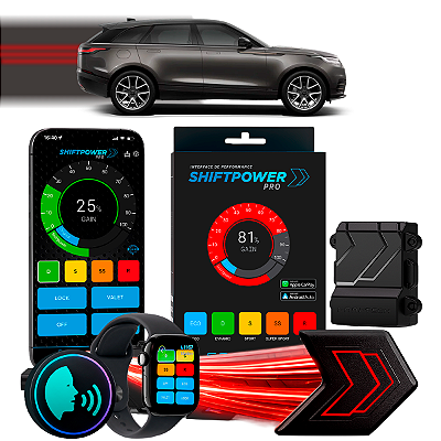 ShiftPower PRO Faaftech Chip Módulo Pedal Acelerador Controle Voz CarPlay AndroidAuto Land Rover Range Rover Velar 17/26