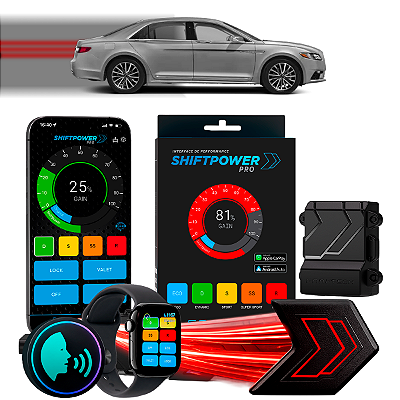 ShiftPower PRO Faaftech Chip Módulo Pedal Acelerador Controle Voz CarPlay Android Auto Lincoln Continental 2017/2020