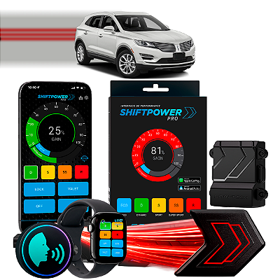 ShiftPower PRO Faaftech Chip Módulo Pedal Acelerador Eletrônico Controle Voz CarPlay Android Auto Lincoln MKC 2015/2019