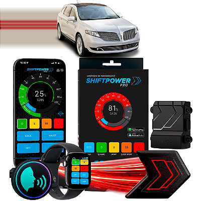 ShiftPower PRO Faaftech Chip Módulo Pedal Acelerador Eletrônico Controle Voz CarPlay Android Auto Lincoln MKT 2013/2019
