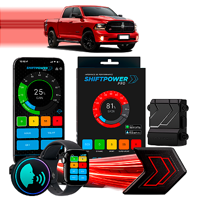 ShiftPower PRO Faaftech Chip Módulo Pedal Acelerador Eletrônico Controle Voz CarPlay Android Auto Ram Classic 2022/2023