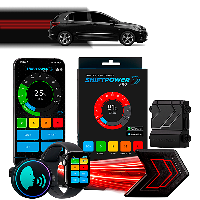 ShiftPower PRO Faaftech Chip Módulo Pedal Acelerador Eletrônico Controle Voz CarPlay Android Auto Troller TX4 2020/2021