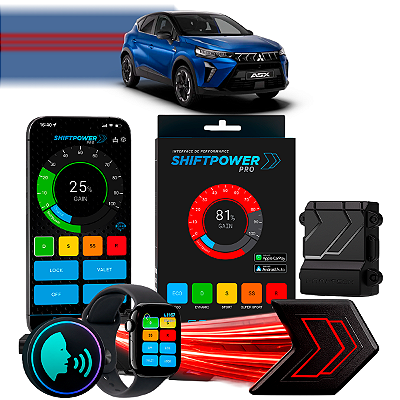 ShiftPower PRO Faaftech Chip Módulo Pedal Acelerador Eletrônico Controle Voz CarPlay Android Auto Mitsubishi ASX 2010/22