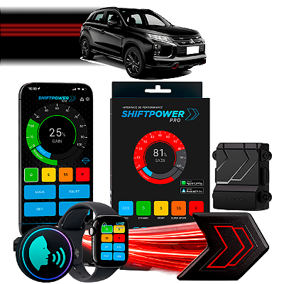 ShiftPower PRO Faaftech Chip Módulo Pedal Acelerador Controle Voz CarPlay Android Auto Mitsubishi Outlander Sport 11/22