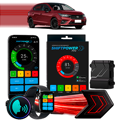 ShiftPower PRO Faaftech Chip Módulo Pedal Acelerador Eletrônico Controle Voz CarPlay Android Auto Honda City 2015/2026