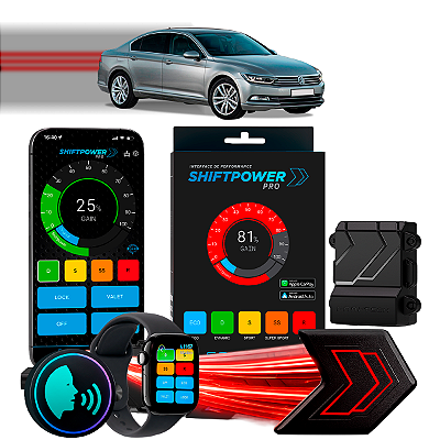 ShiftPower PRO Faaftech Chip Módulo Pedal Acelerador Eletrônico Controle Voz CarPlay AndroidAuto Volkswagen Passat 97/04