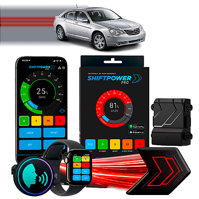 ShiftPower PRO Faaftech Chip Módulo Pedal Acelerador Eletrônico Controle Voz CarPlay Android Auto Chrysler Sebring 07/10