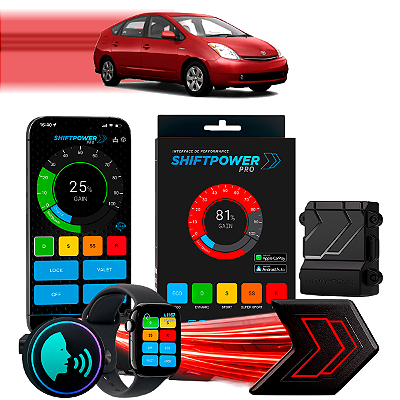 ShiftPower PRO Faaftech Chip Módulo Pedal Acelerador Eletrônico Controle Voz CarPlay Android Auto Toyota Prius 2004/09