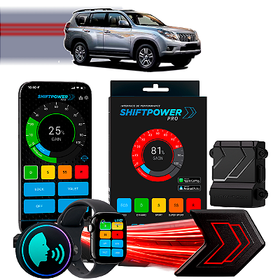 ShiftPower PRO Faaftech Chip Módulo Pedal Acelerador Eletrônico Controle Voz CarPlay Android Auto Toyota Prado 2004/11