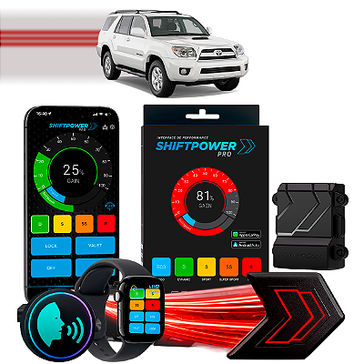 ShiftPower PRO Faaftech Chip Módulo Pedal Acelerador Eletrônico Controle Voz CarPlay Android Auto Toyota 4Runner 2003/09