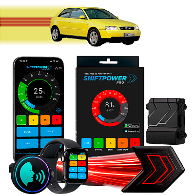 ShiftPower PRO Faaftech Chip Módulo Pedal Acelerador Eletrônico Controle Voz CarPlay Android Auto Audi A3 1996/2006