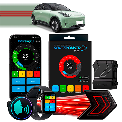 ShiftPower PRO Faaftech Chip Módulo Pedal Acelerador Eletrônico Controle Voz CarPlay Android Auto Geely EX2 2026