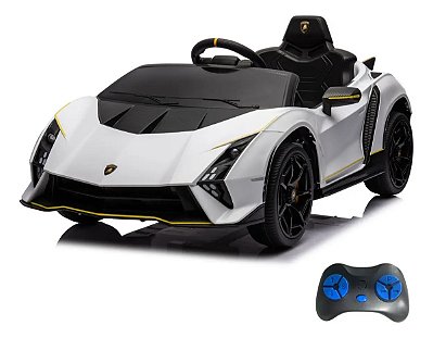 Mini Carro Elétrico Lamborghini Autentica 12v Licenciado Com Controle Remoto Bluetooth Rádio Fm E Aplicativo