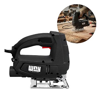 Serra Tico-tico Elétrica 650w 127v 3000rpm Para Madeira E Aço Com Lâmina E Chave Allen Importway