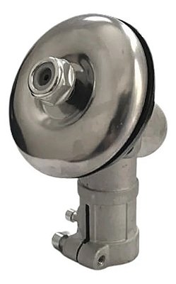 Transmissão Ponteira Para Roçadeira Tubo 26mm 7 Estrias Com Engrenagens Tampa Proteção E Porca Importway
