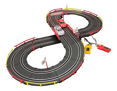 Pista Infantil Autorama 88 Peças Com 2 Carrinhos E Controle Com Acelerador Manual Importway