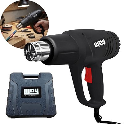 Soprador Térmico Profissional 2000w 110v Importway Para Insulfilm Pintura E Adesivos Vazão De Ar Até 480 L/min