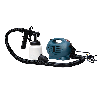 Pistola De Pintura Elétrica Pulverizadora 650w 110v Reservatório 900ml Jato Regulável Para Parede Madeira Móveis