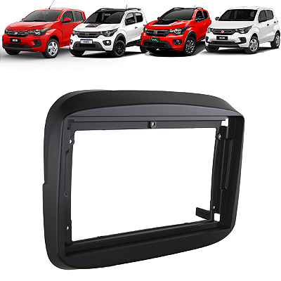 Moldura Painel Para Central Multimidia 9 Polegadas 2din Fiat Mobi 2016 2017 2018 2019 2020 2021 2022 2023 2024 2025