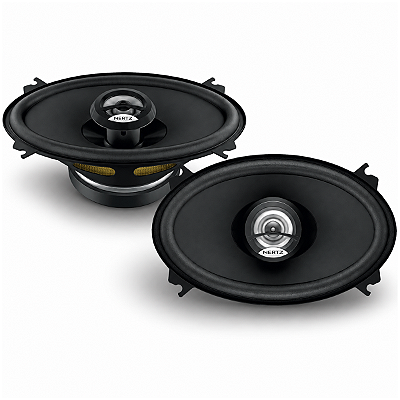 Par Alto Falante Hertz DCX 460.3 Coaxial 4x6 Polegadas 80W RMS 4 Ohms Preto Original para Som Automotivo Portas