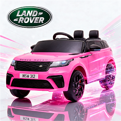 Carro Elétrico Infantil Land Rover Range Rover Velar 12V Licenciado Controle Remoto Bluetooth LED Suspensão MP3