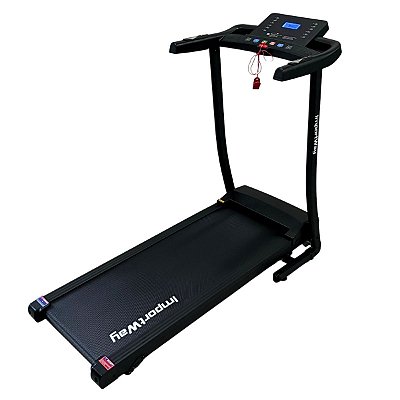 Esteira Ergométrica Elétrica 2,1hp 220v Até 12km/h 100kg Monitor Com 12 Programas Para Caminhada Corrida