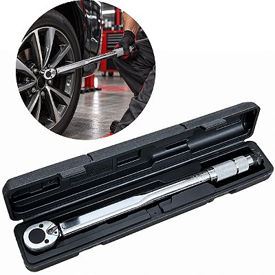 Torquímetro De Estalo Ajustável Reversível Chave De Torque Em Aço Cromo Vanádio Crv Para Oficina Mecânica
