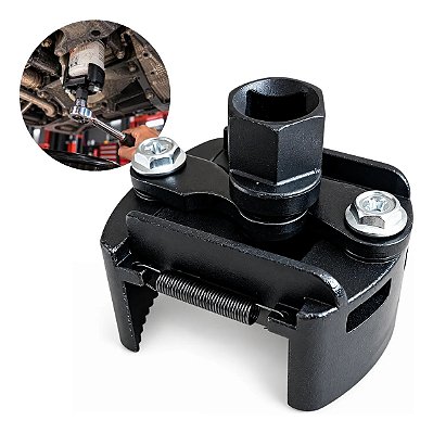 Chave Filtro De Óleo Universal Ajustável Com Garras De Aço Encaixe 1/2 Para Catraca Oficina Mecânica