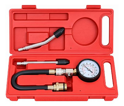 Medidor De Compressão Para Motor A Gasolina 300 Psi Manômetro Com Mangueira Para Teste De Cilindros Automotivos