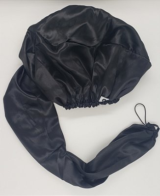 Difusora Touca Cetim Exclusive Antifrizz Preta