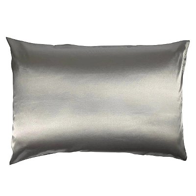 Fronha Cetim Anti Frizz Cinza