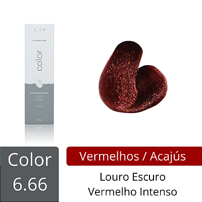 6.66 - Louro Escuro Vermelho Intenso - 60g
