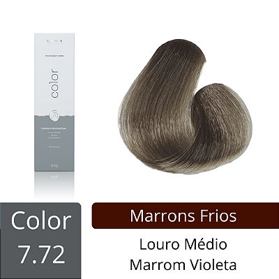 7.72 - Louro Médio Marrom Violeta - 60g