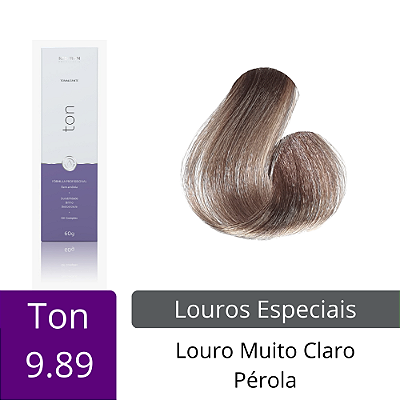 Ton - 9.89 - Louro Muito Claro Pérola - 60g