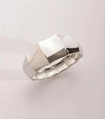 Bracelete Feminino Prateado Max Banhado a Ródio Branco