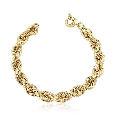 Pulseira Cordão Baiano Banho Ouro 18k