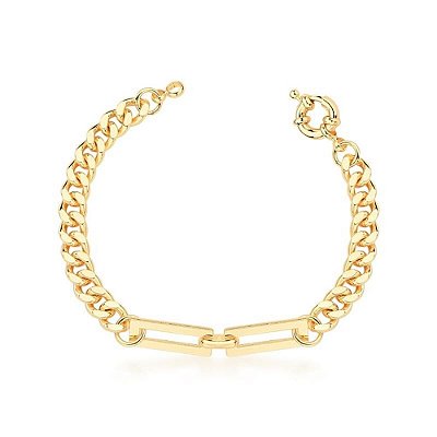 Pulseira Elos Banho Ouro 18k